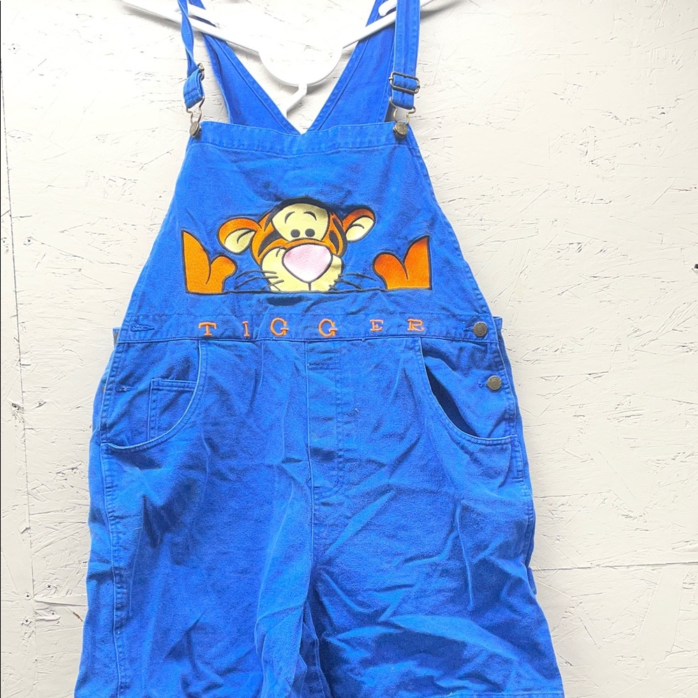 Blue Disney catalog Tigger denim jumpsuit extra large adults